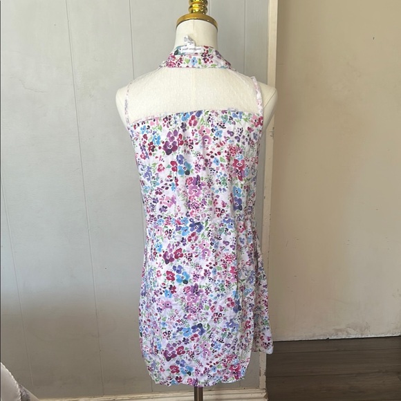 Ambiance Floral Patterned Dress with Gold Accents - Picture 3 of 6